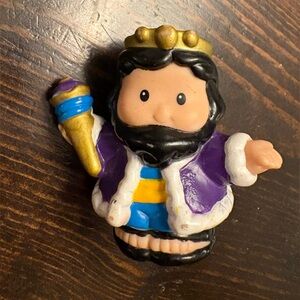 2002 Fisher Price Little People Lil Kingdom Castle Prince King Beard nativity